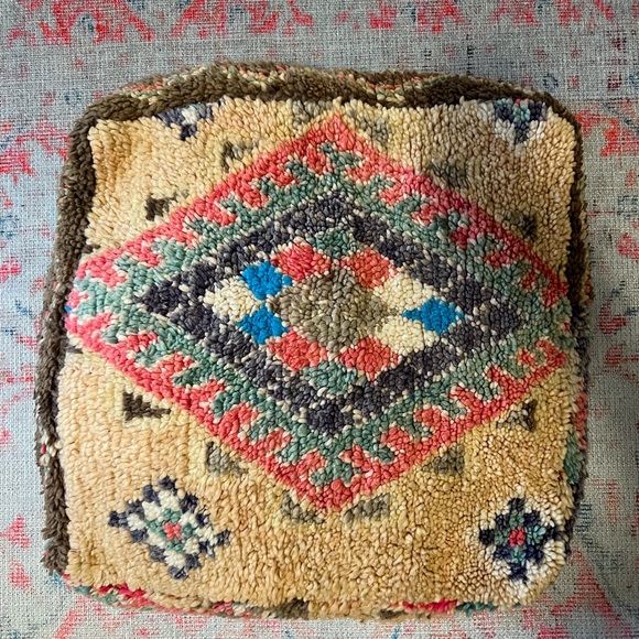 Vintage Moroccan Pouf - Picture 4 of 7